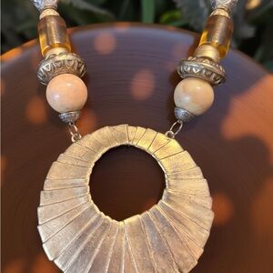 Casual Corner Silver and Gold Necklace